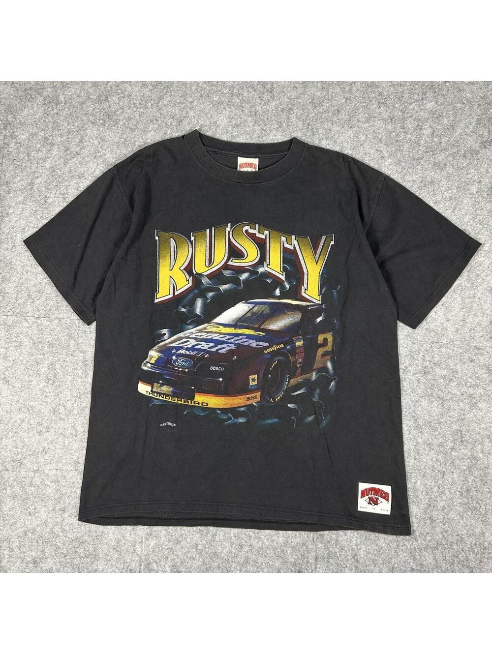 90s NASCAR Rusty Wallace AOP Breakthrough T-Shirt Size XL